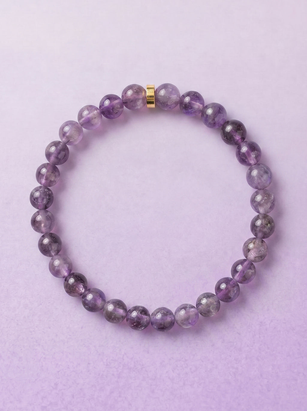 Amethyst Crown Chakra Classic Bracelet handmade natural amethyst crystal bracelet