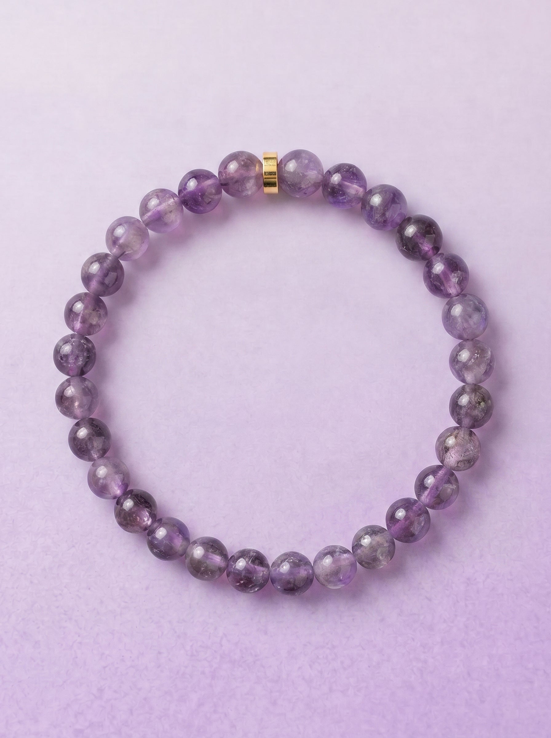 Amethyst Crown Chakra Classic Bracelet handmade natural amethyst crystal bracelet