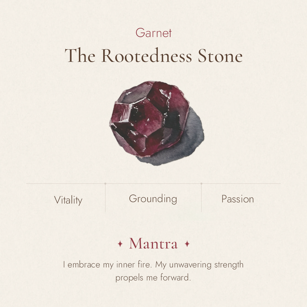 Garnet stone detail and texture