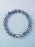 Kyanite Labradorite Throat Chakra Accent Bracelet