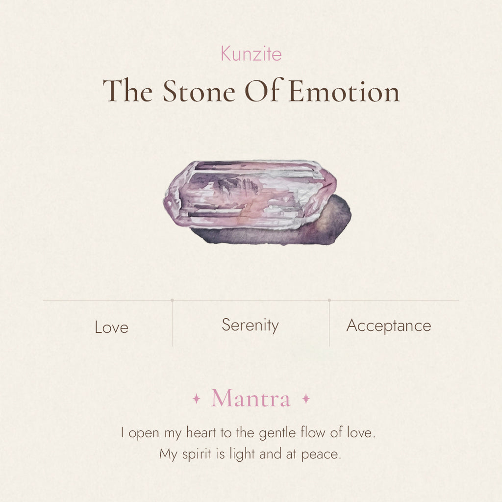 Kunzite stone detail and texture