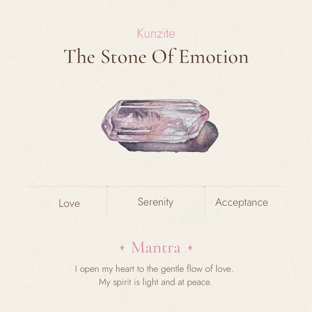 Kunzite stone detail and texture