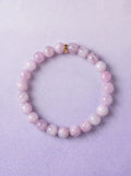Kunzite Heart Chakra Classic Bracelet with gold-tone spacer