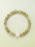 Tsavorite Moonstone Heart Chakra Accent Bracelet