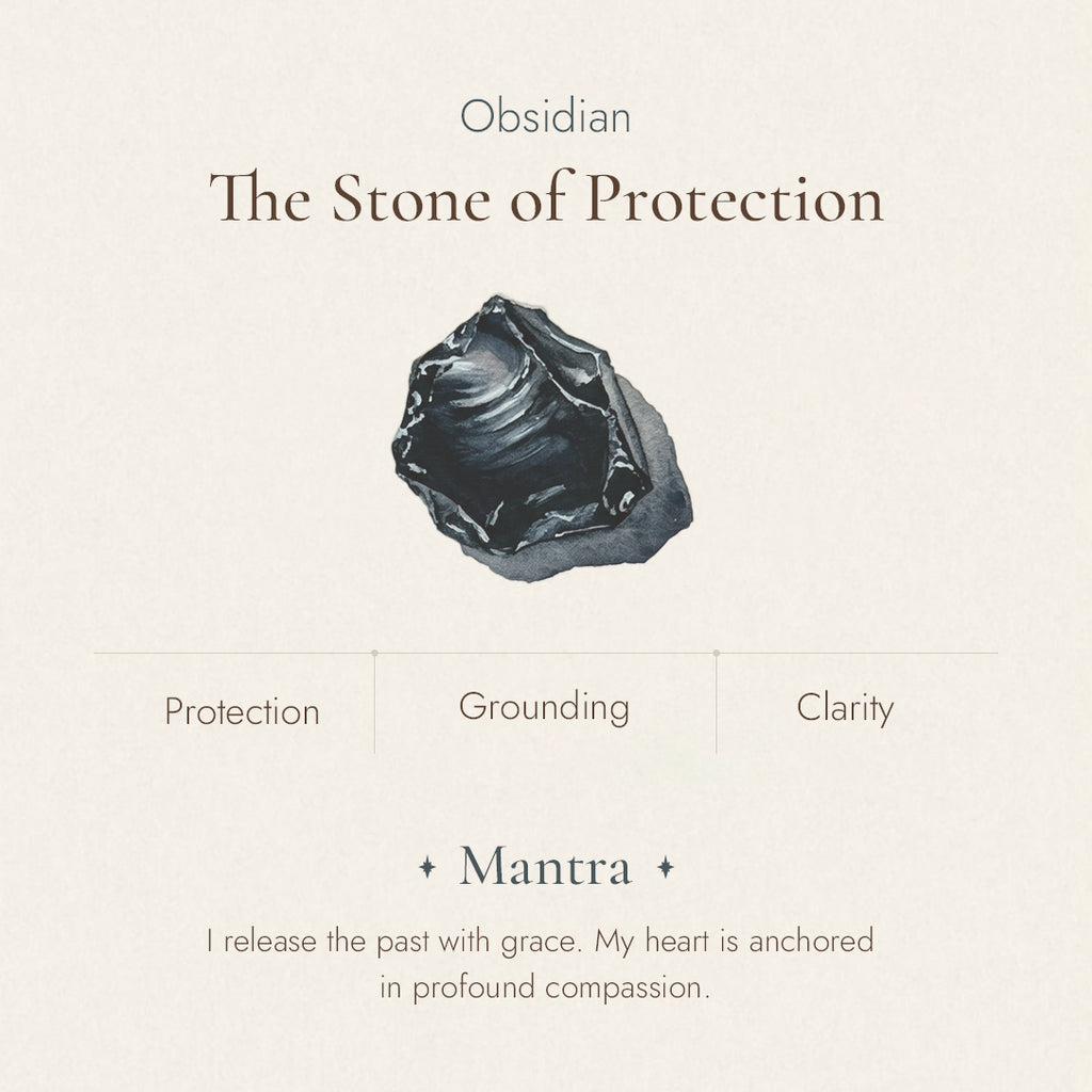 Obsidian stone detail and texture