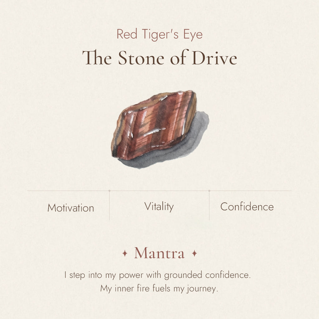 Red tiger eye stone detail and texture