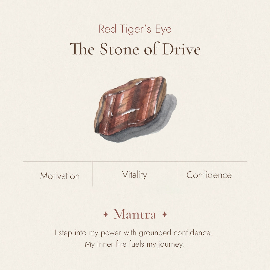 Red tiger eye stone detail and texture