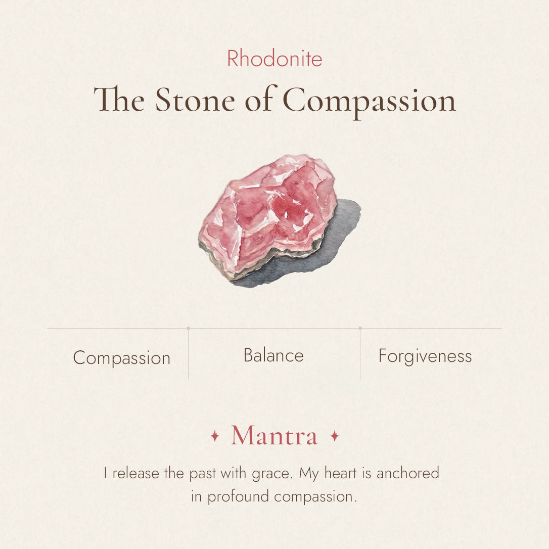 Rhodonite stone detail and texture