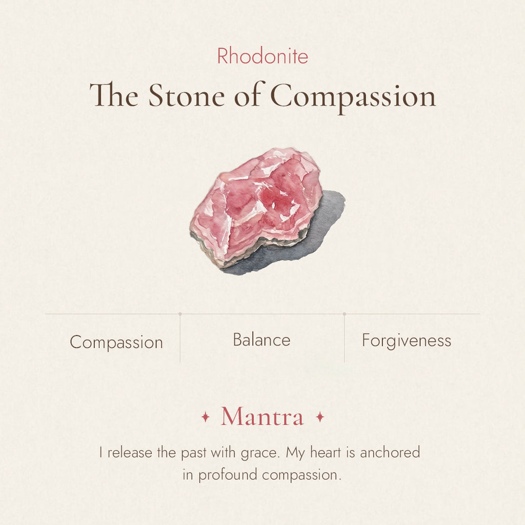 Rhodonite stone detail and texture