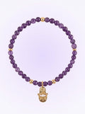 Amethyst Crown Chakra Slim Bracelet